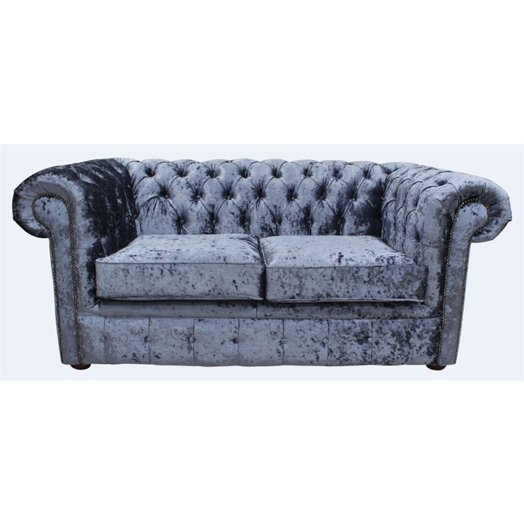 Chesterfield Fabric Sofa 2 Seater